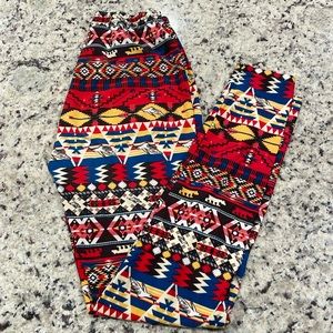 LuLaRoe one size southwestern leggings
